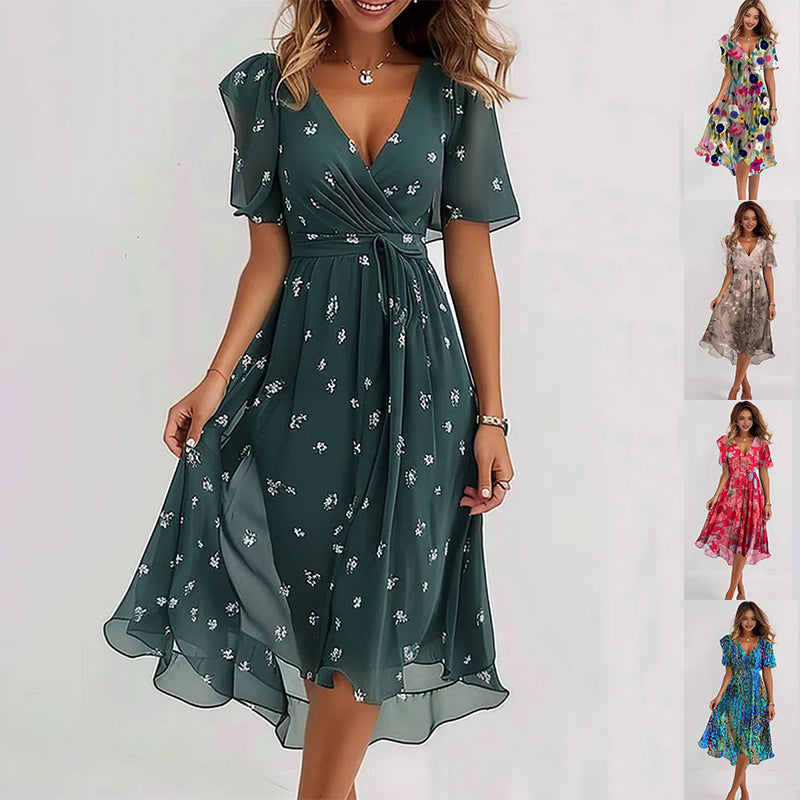 Women’s Floral Pattern Dress | Midi - photo 7
