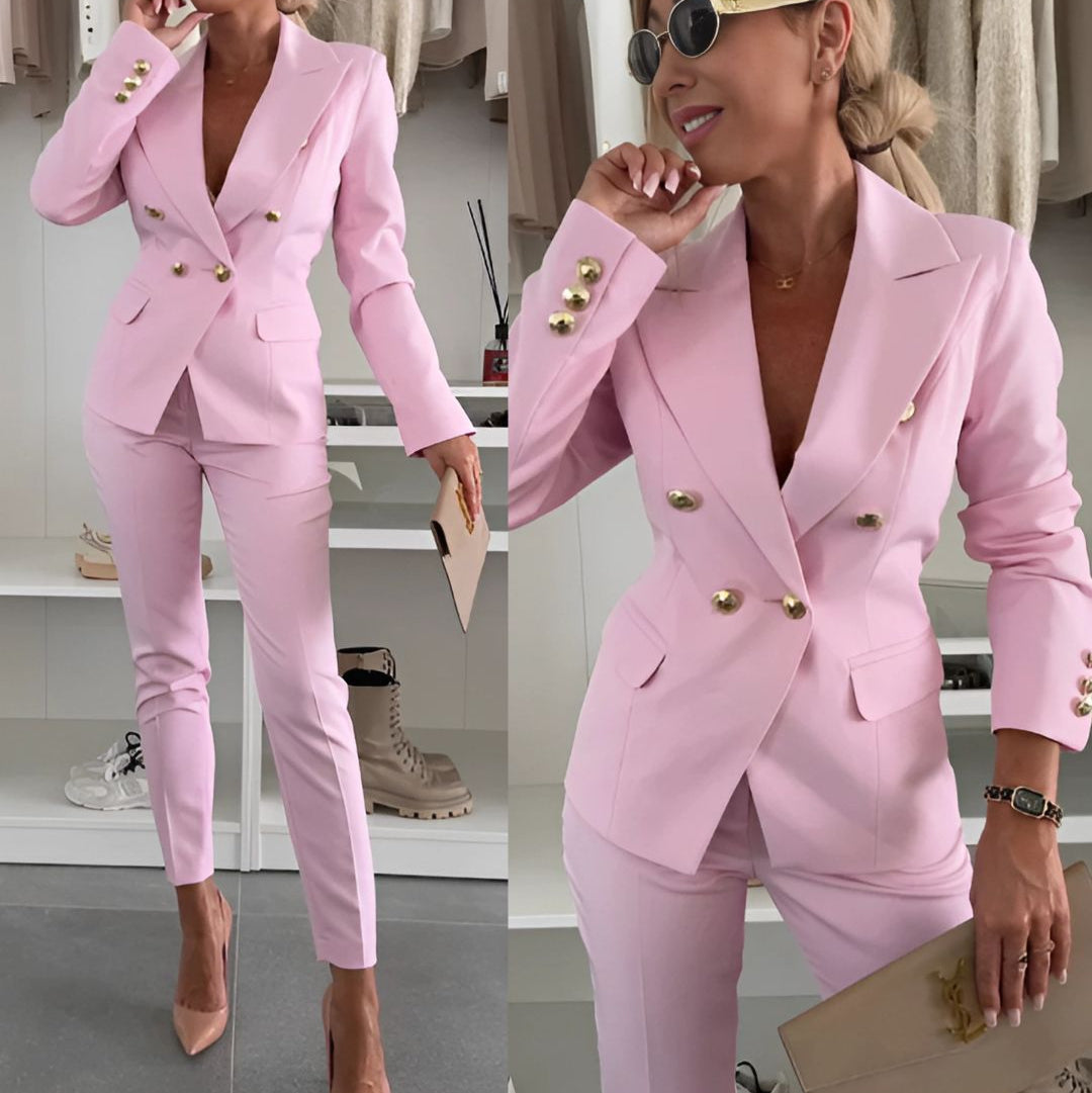 Women's Double-Breasted Suit Set - Stylish Lily Design - photo 4