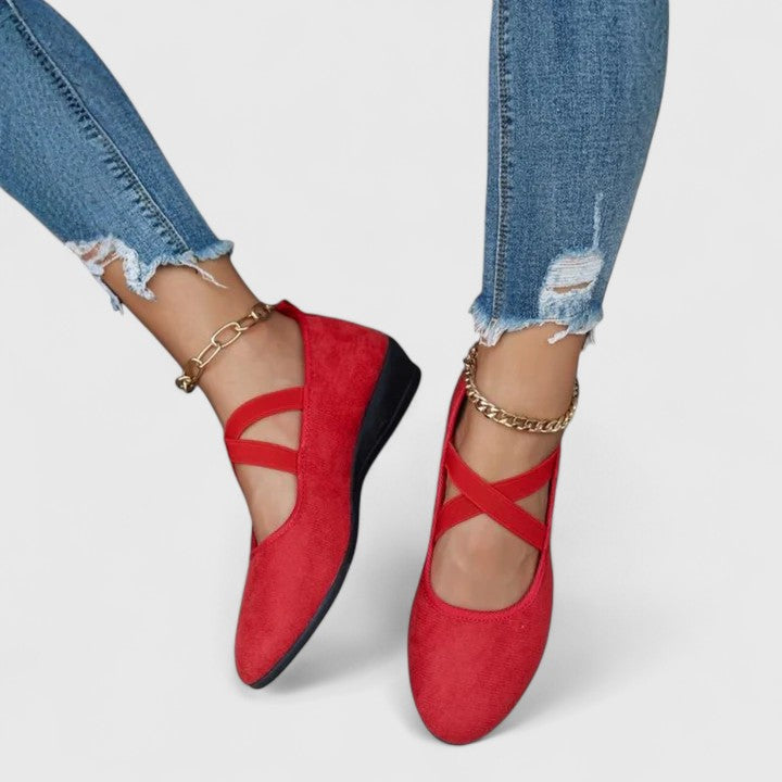 Women's Orthopedic Wedge Sandals with Adjustable Cross Straps - photo 3