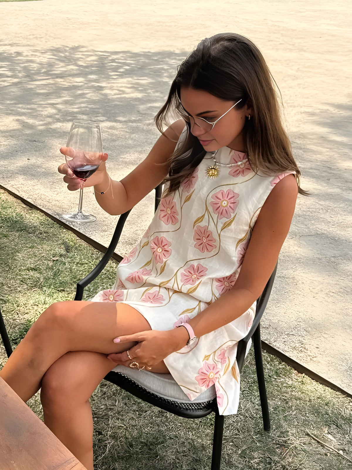 Daniella - Floral Sleeveless A-Line Dress - photo 1