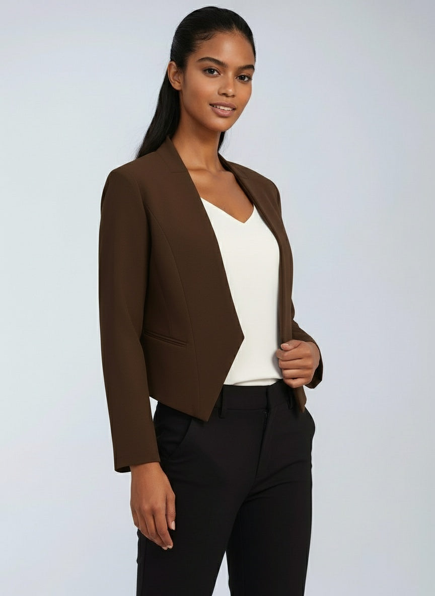 Margarita - Women's Cropped Blazer with Open Front