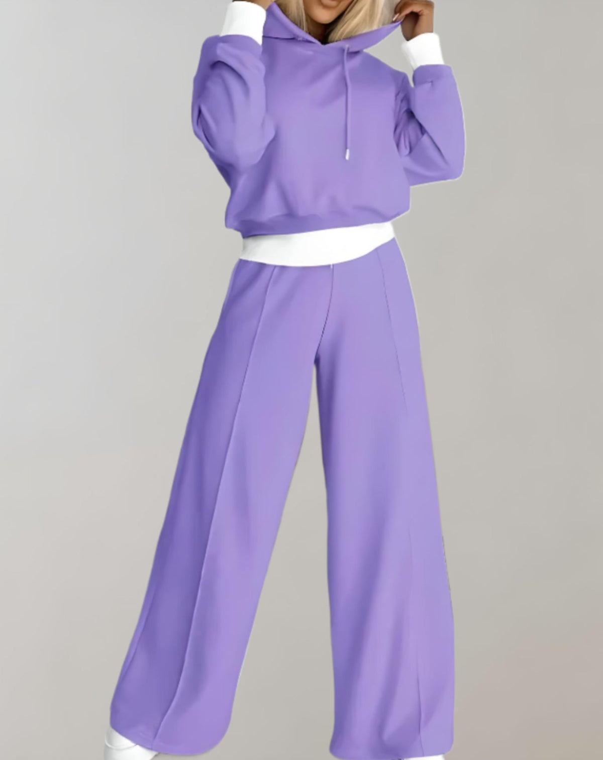 Bethany | Women's Two Piece Wide Leg Tracksuit Set - photo 2