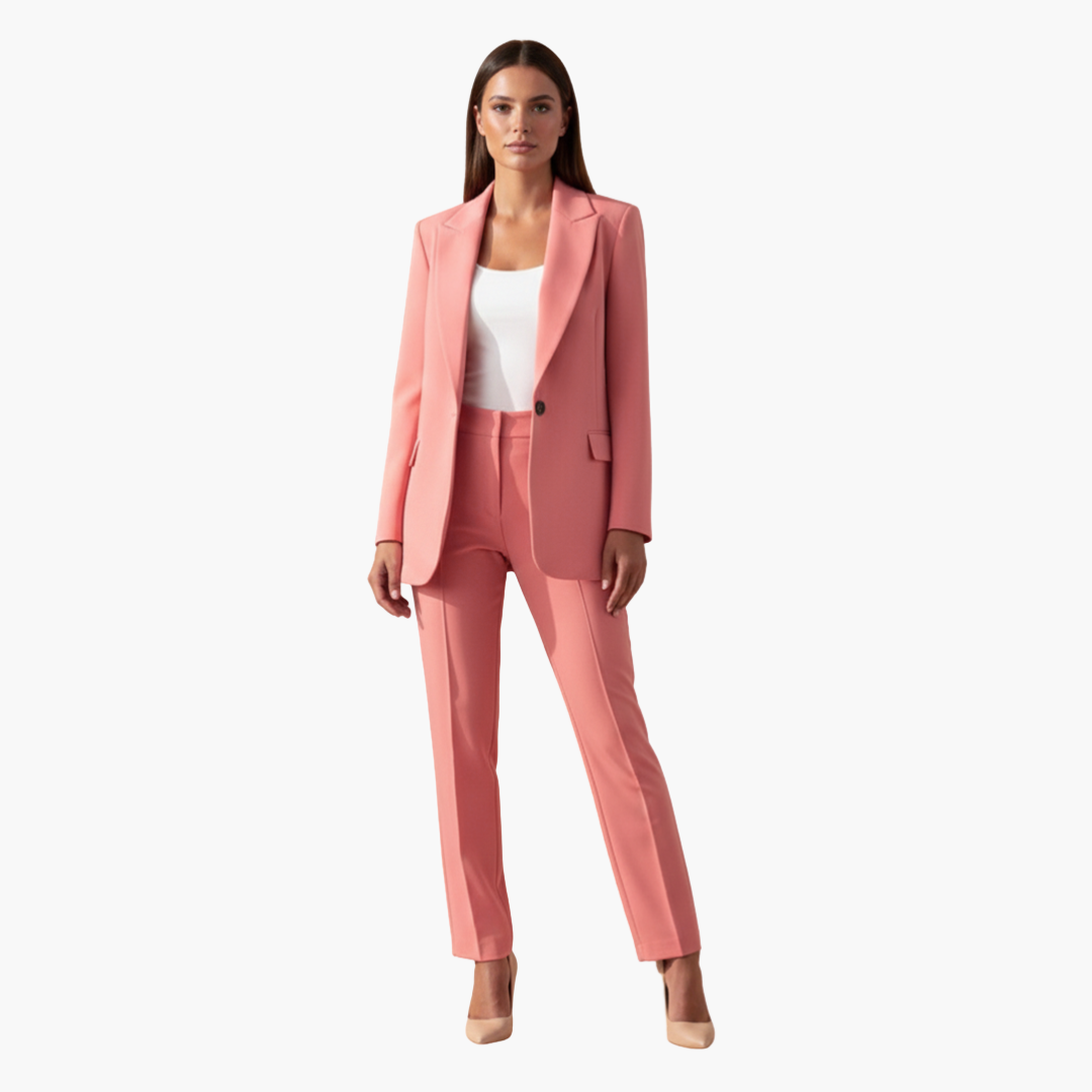 Women's Tailored Blazer and Trouser Suit Two Piece Set - photo 11