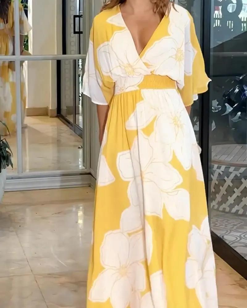 Demi - Women's Lightweight Floral Maxi Dress - photo 2