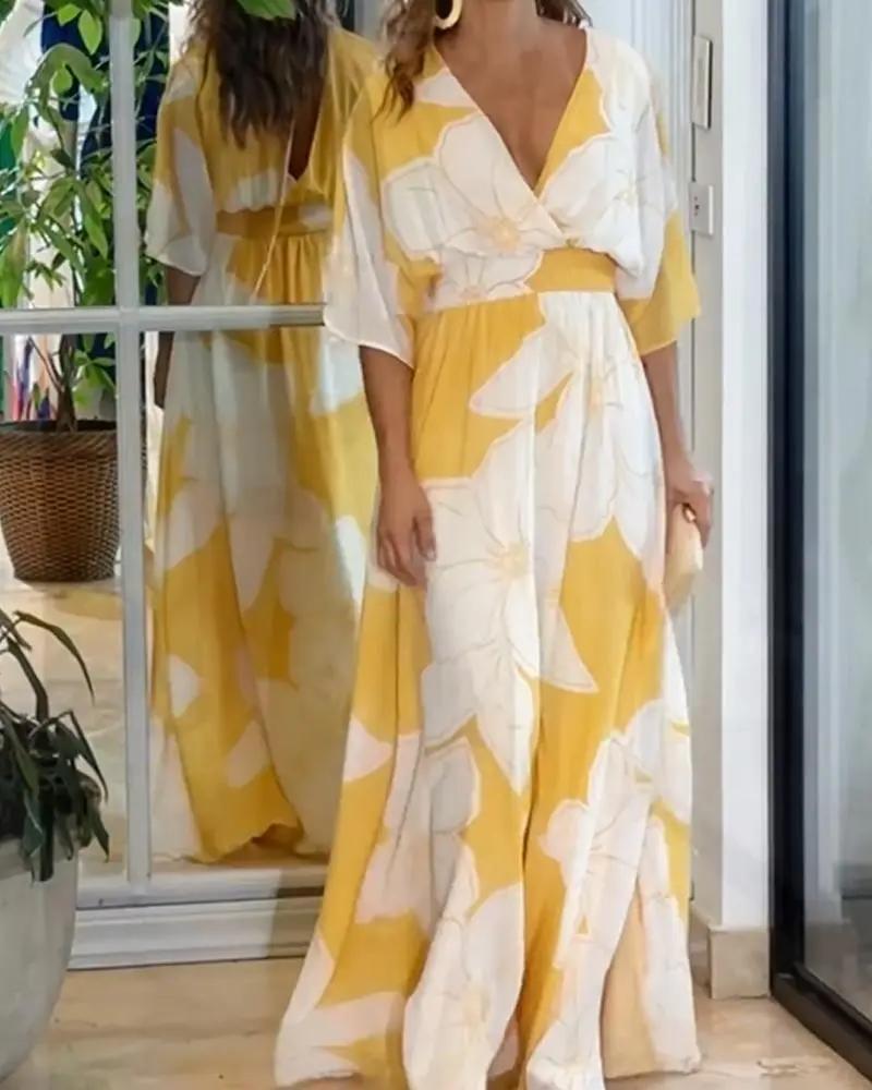 Demi - Women's Lightweight Floral Maxi Dress - photo 1