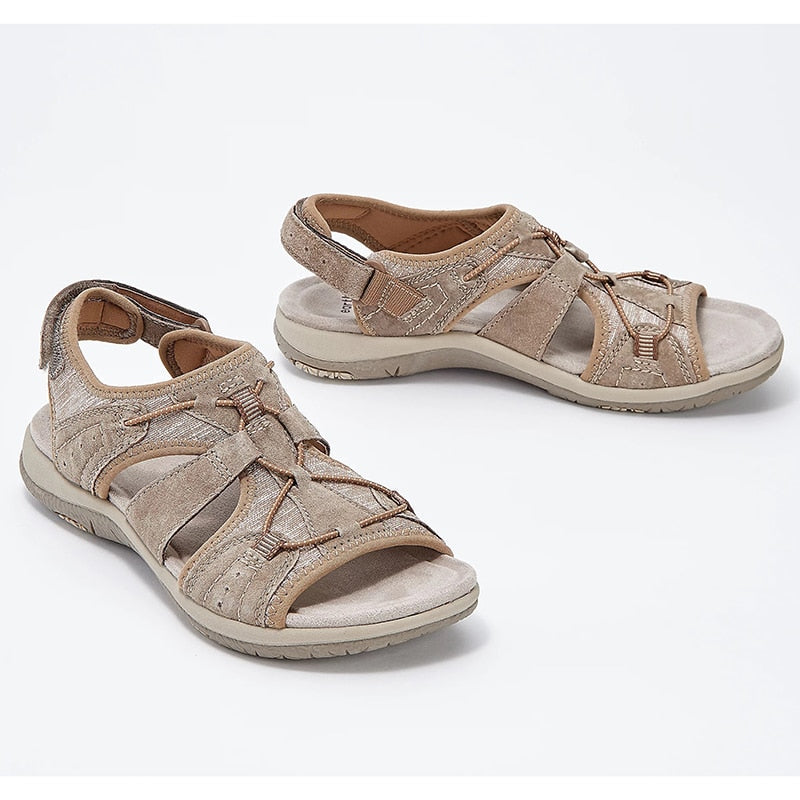 Women's Wide Orthopedic Walking Sandals with Hook and Loop - photo 8