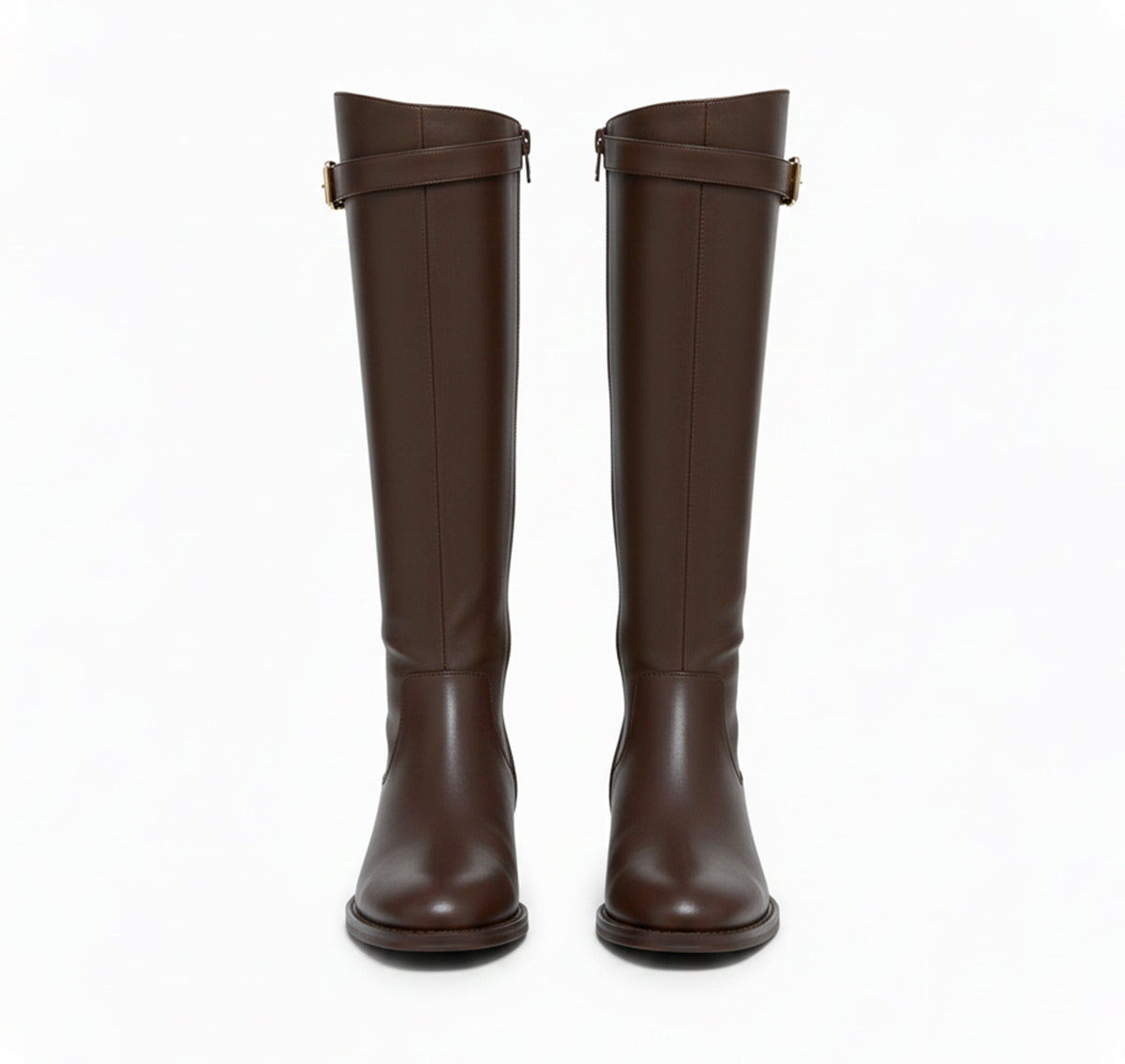 Flossie - Women's Knee-High Boots with Flat Sole
