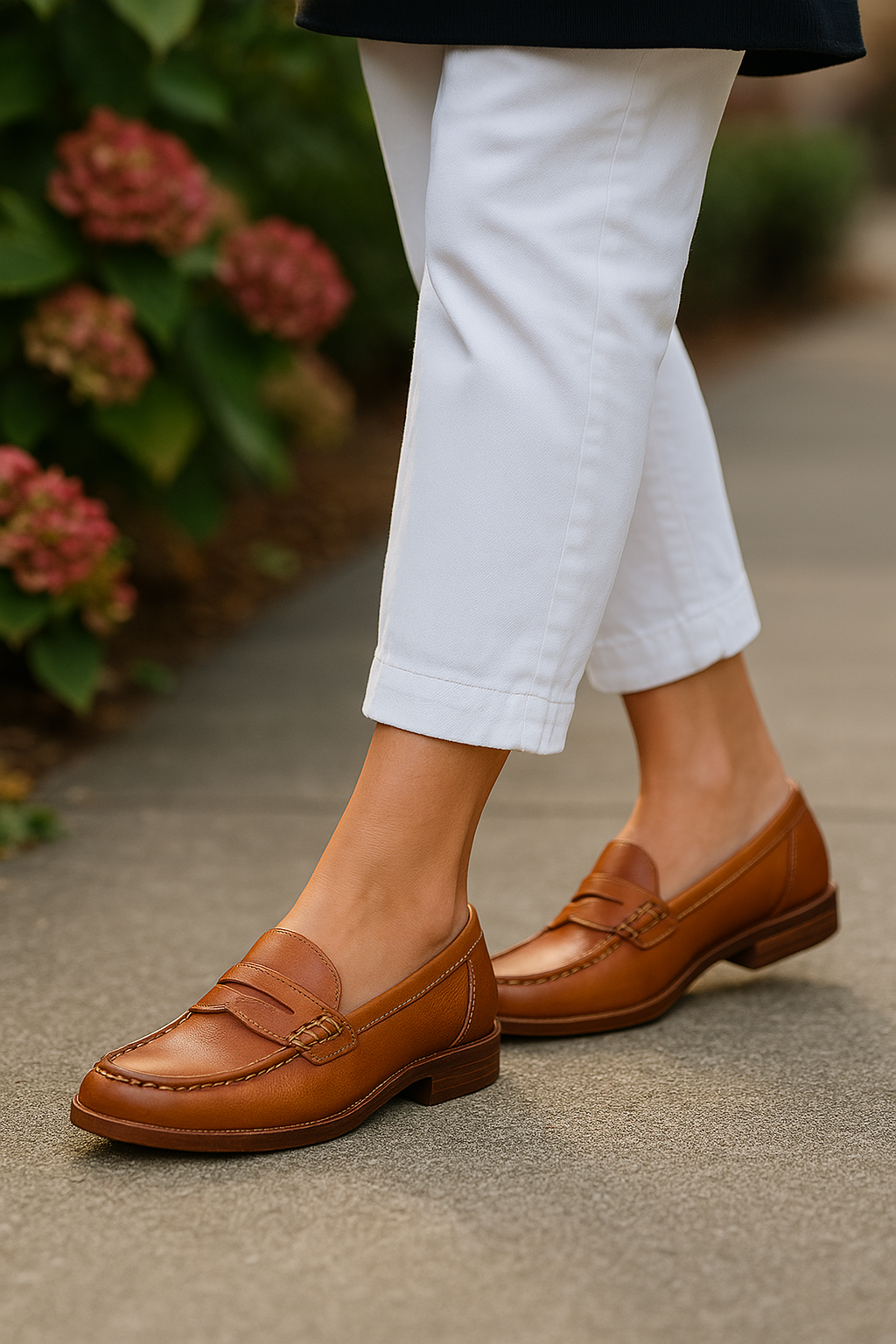 Nerina - Women's Penny Loafers with Flat Sole