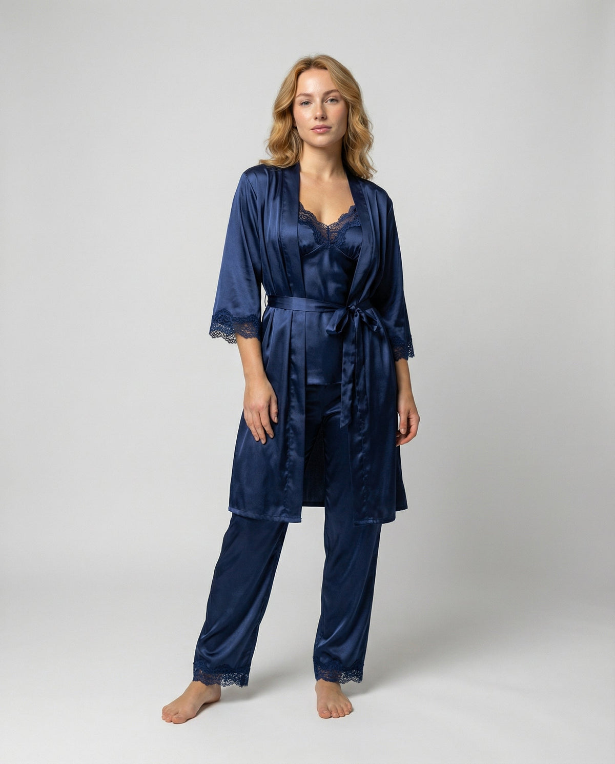 Women's Luxurious Silk Pajama Set - photo 1