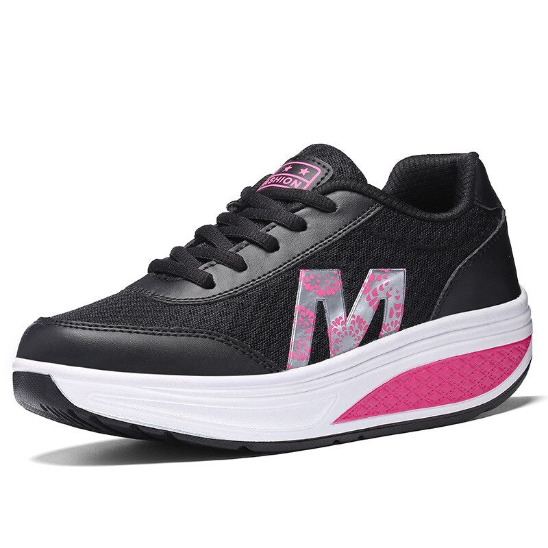 Women's Wide Fit Walking Sneakers with Supportive Insoles - photo 1