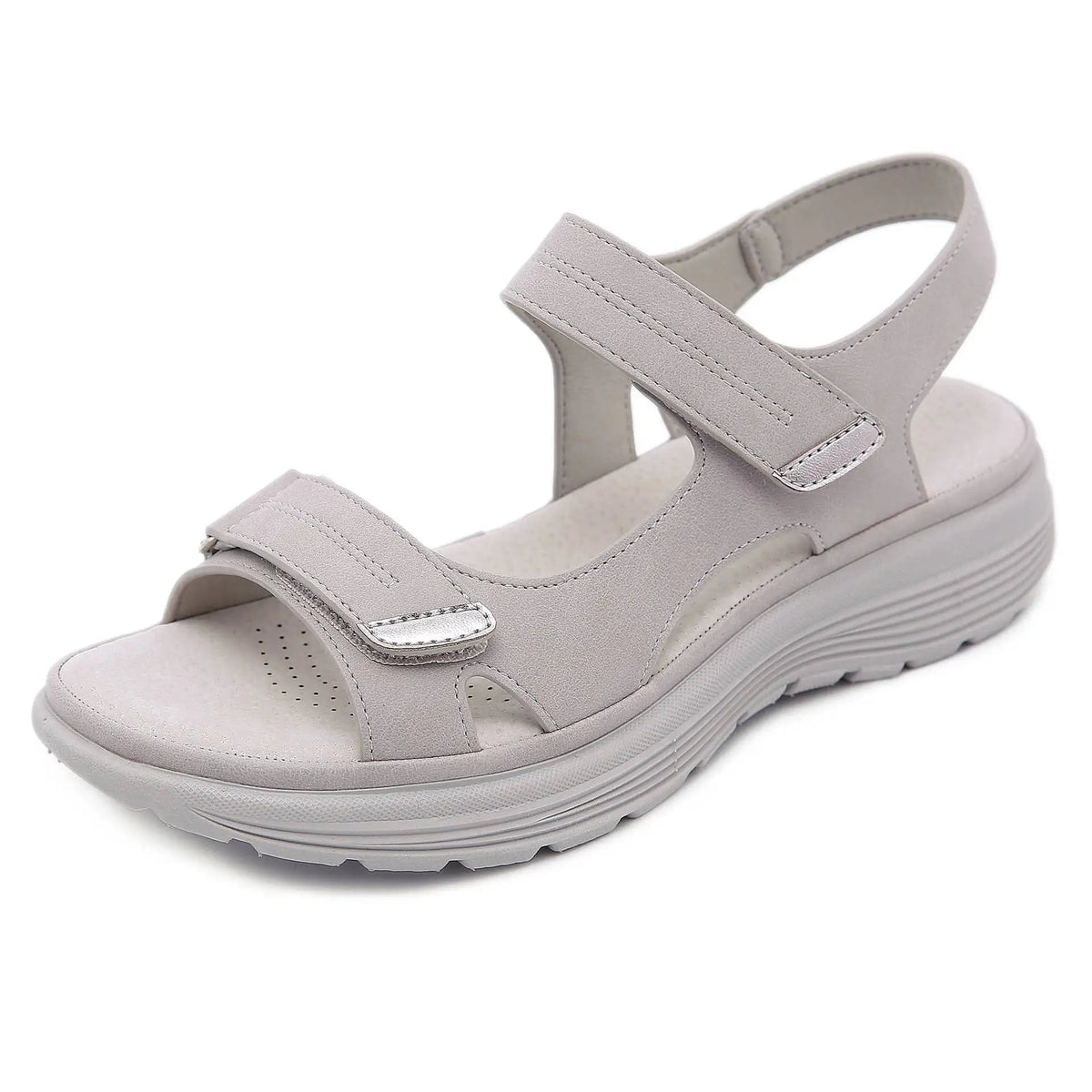 Women's Wide Fit Orthopedic Leather Sandals - photo 2