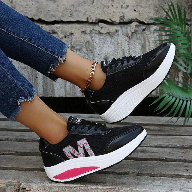 Women's Wide Fit Walking Sneakers with Supportive Insoles - photo 8
