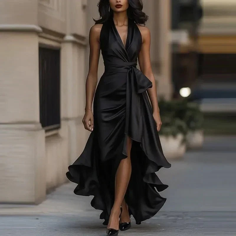 Selena - Women's Off-Shoulder Pleated Evening Dress - photo 3