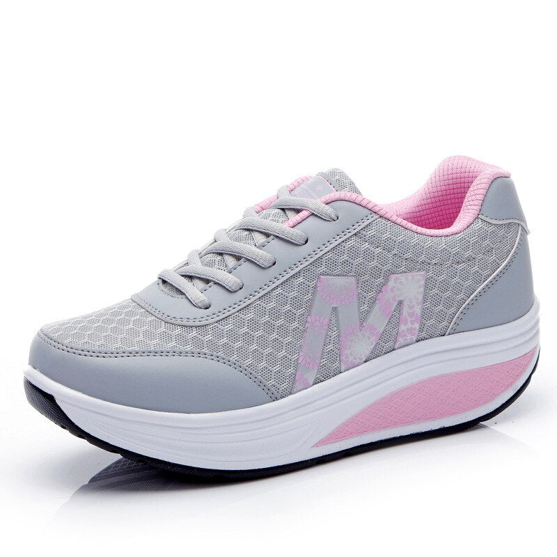 Women's Wide Fit Walking Sneakers with Supportive Insoles - photo 4