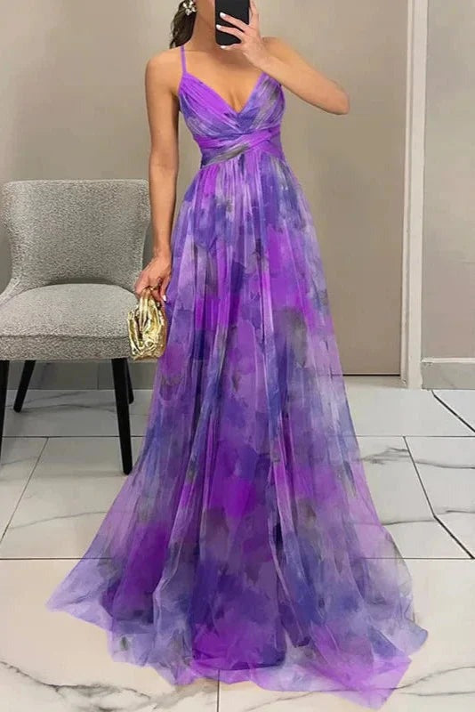 Women's Wedding Guest Floral Maxi Dress with Pleated Skirt - photo 15