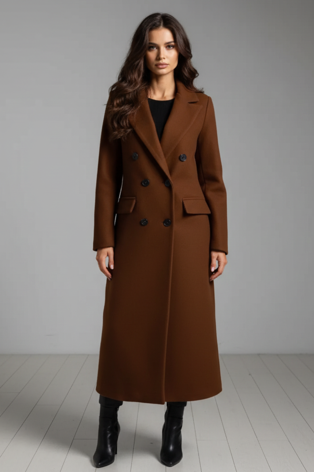Women’s Fitted Wool Coat - photo 1