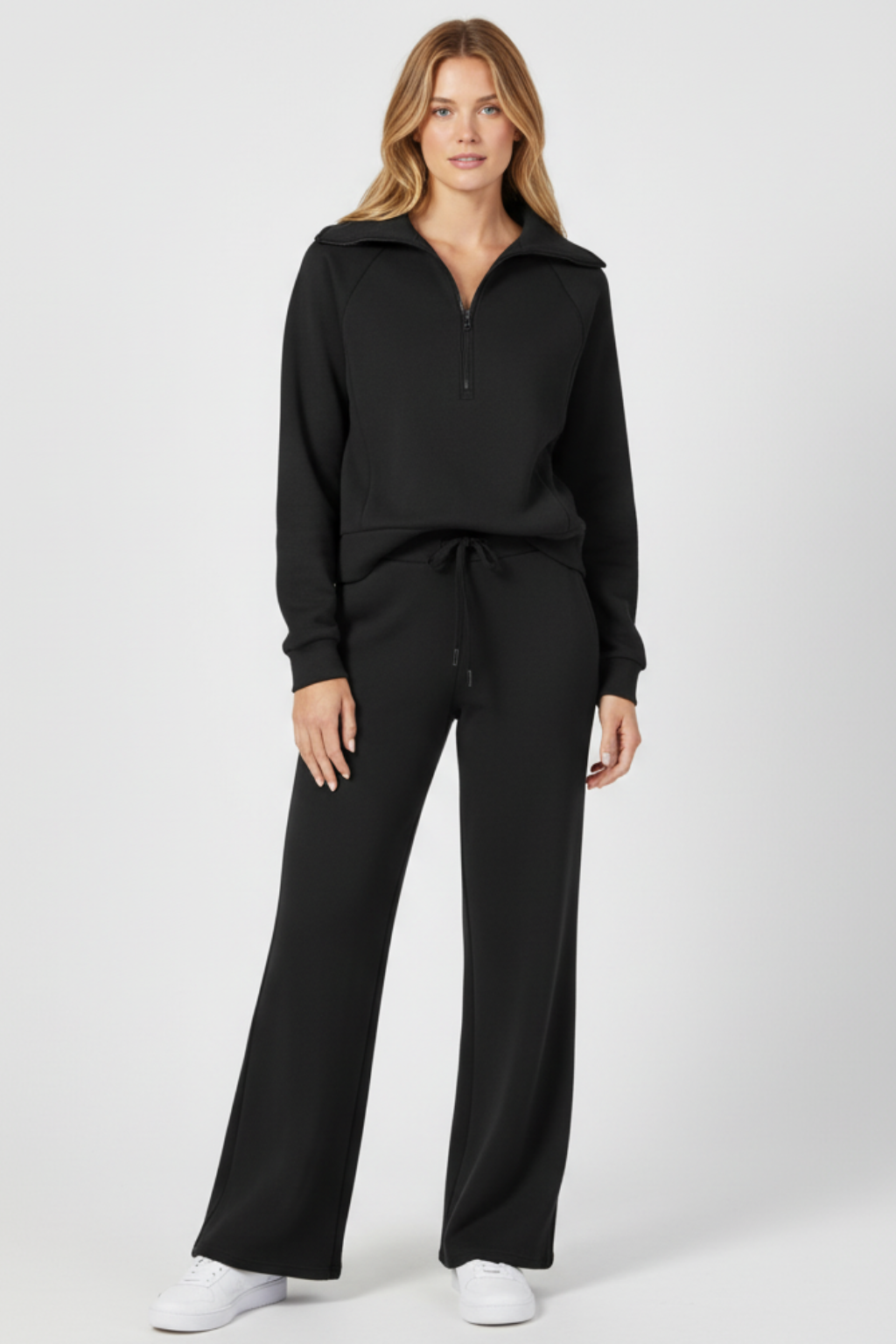 Women’s Sleek Lounge Set with Zip-Detail Top - photo 9