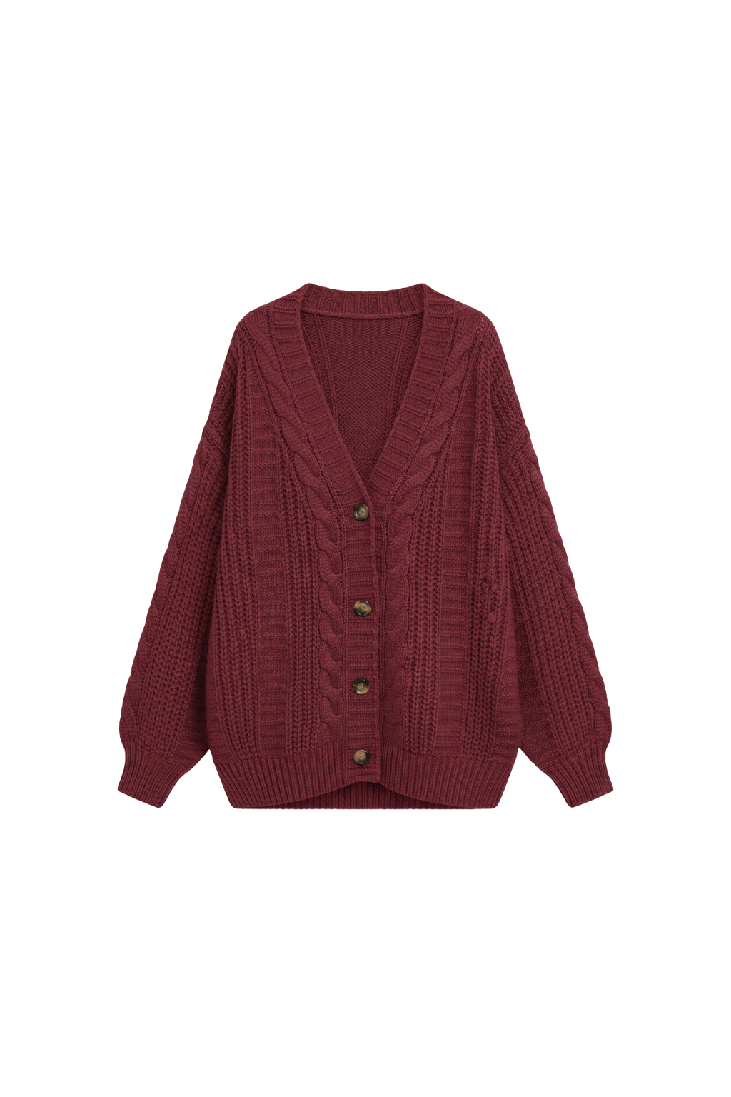 Women’s Oversized Cable Knit Cardigan - photo 3