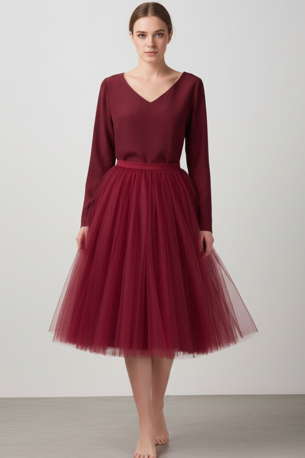 Women’s Classic Tulle Midi Skirt - photo 7