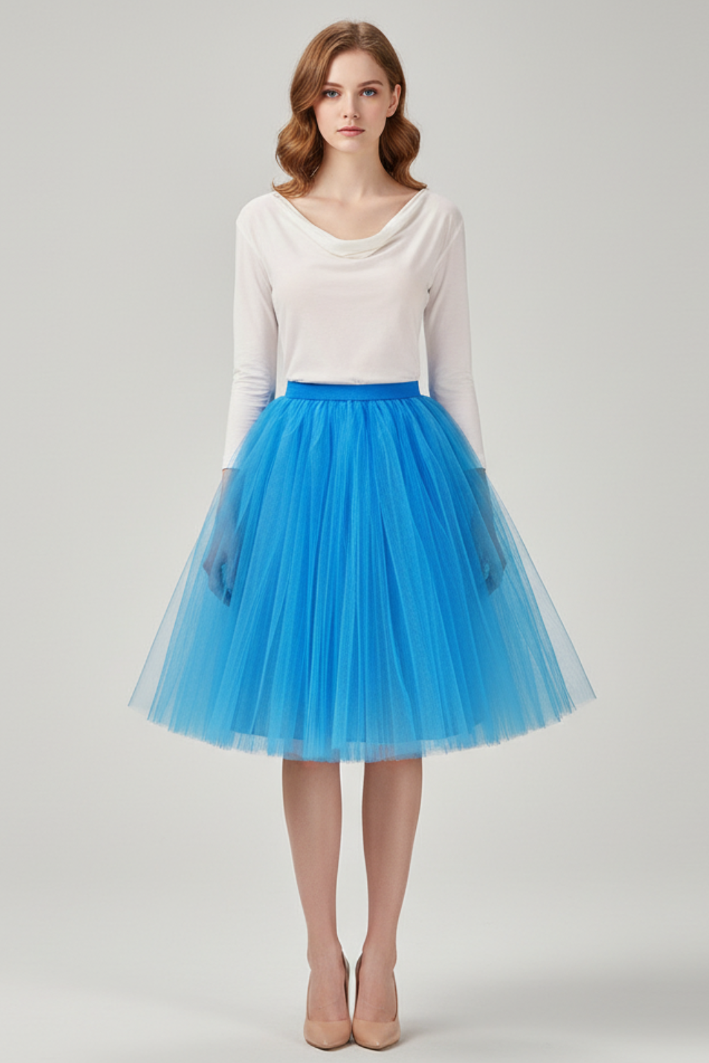 Women’s Classic Tulle Midi Skirt - photo 5