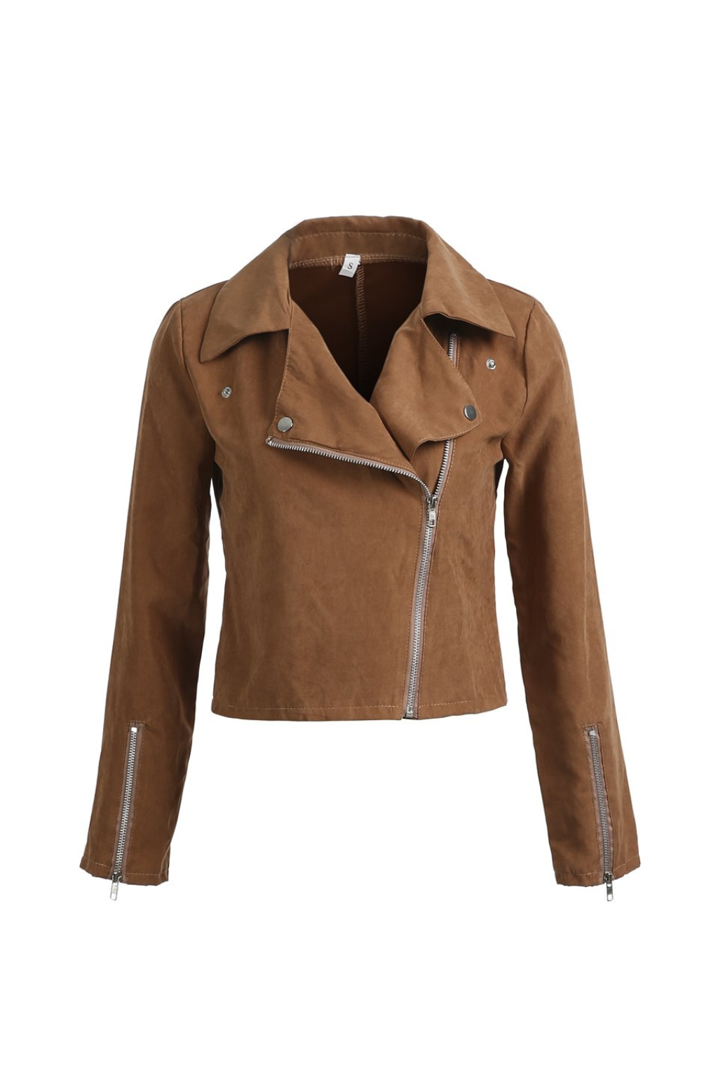 Women’s Stylish Soft Suede Biker Jacket - photo 1