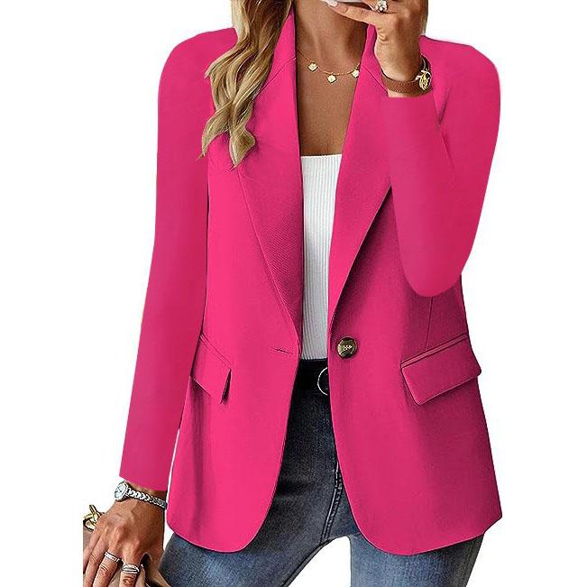 Stylish Single-Button Blazer for Women - photo 8