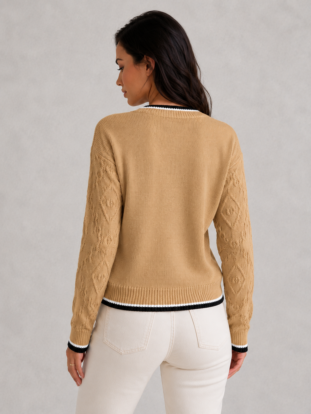 Ada - Women's Striped Knit Jumper for Casual & Everyday Wear - photo 4