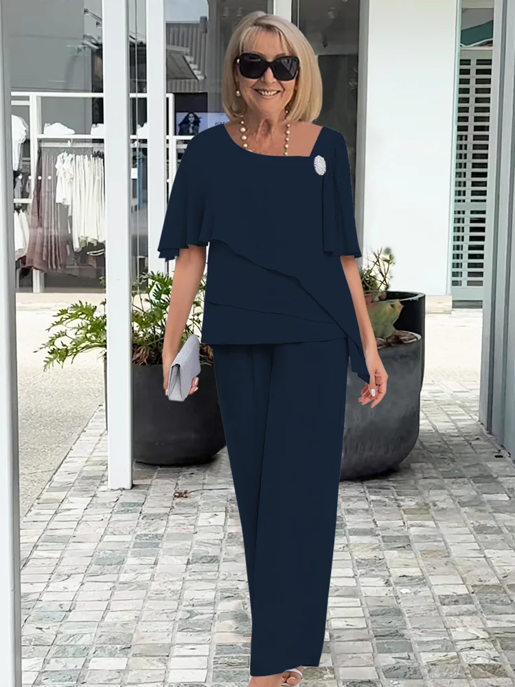 Women's Elegant Formal Two-Piece Set for Weddings and Events - photo 4