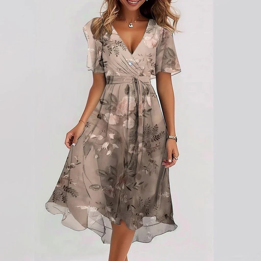 Women’s Floral Pattern Dress | Midi - photo 6