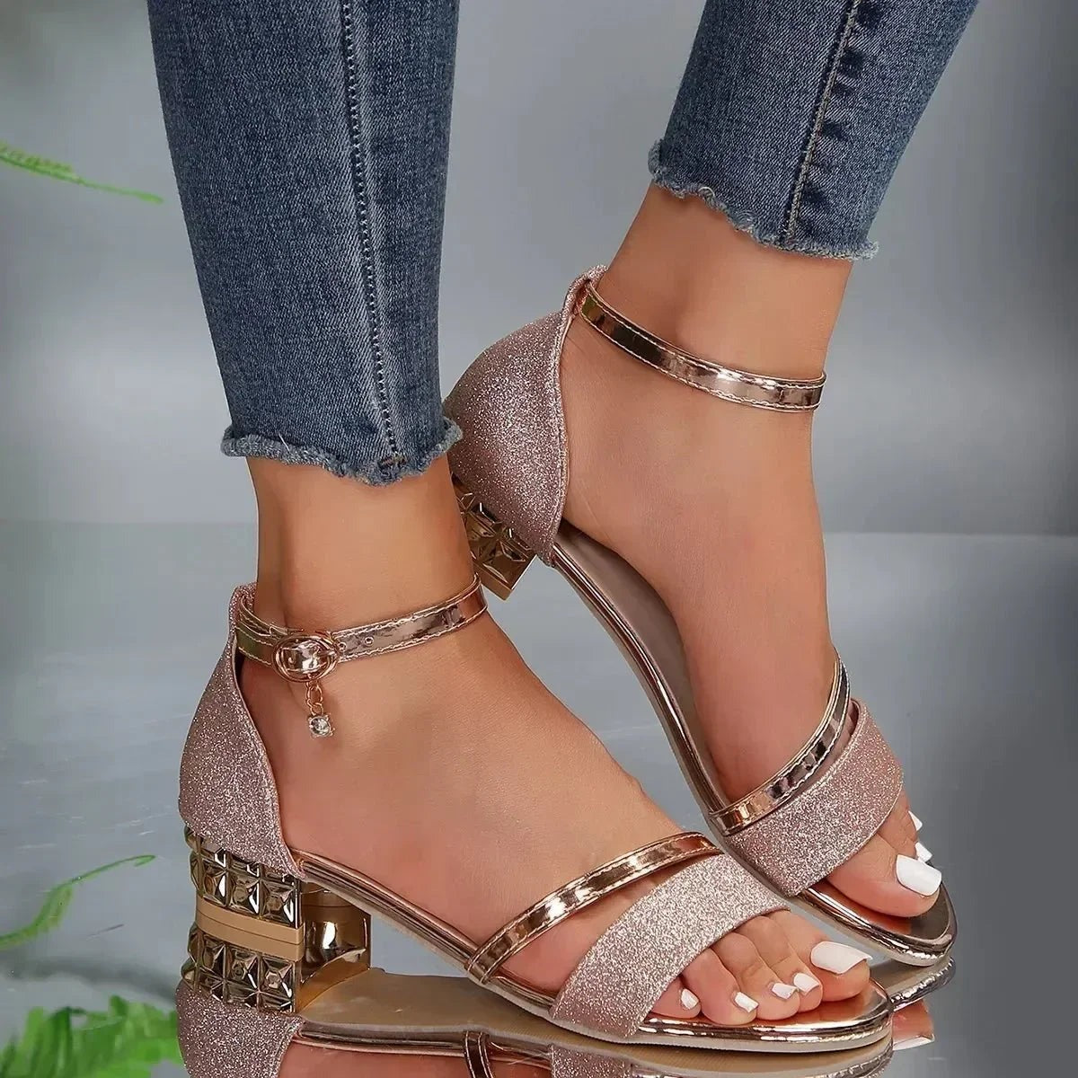 Women's Arch Support Sandals with Cushioned Footbed - photo 4