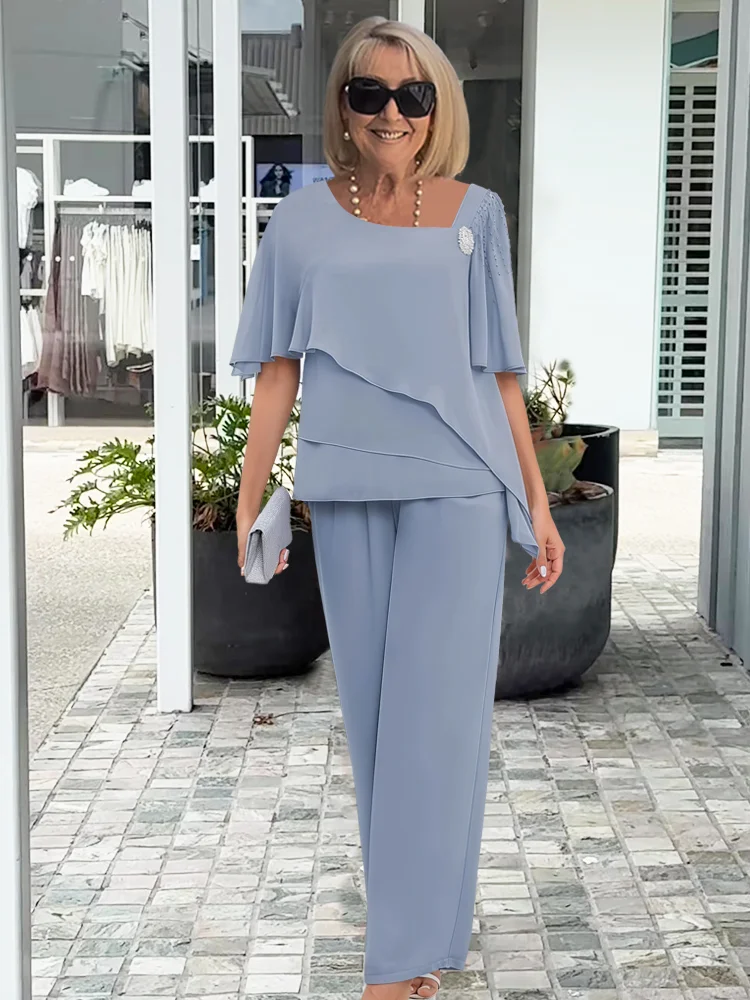 Women's Elegant Formal Two-Piece Set for Weddings and Events - photo 3