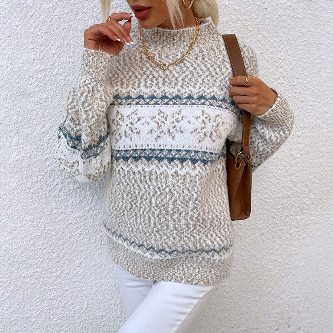 Coralia - Women's Knitted Jumper with Long Sleeves - photo 4