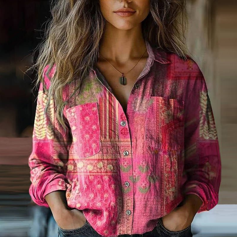 Women's Button-Down Shirt with Comfortable Fit - photo 4