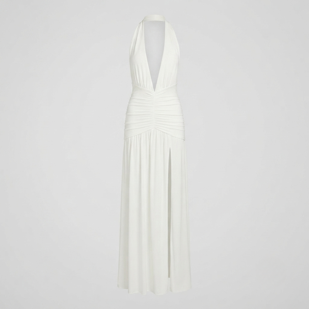 Editha - Women's Maxi Dress with Halter Neck - photo 4