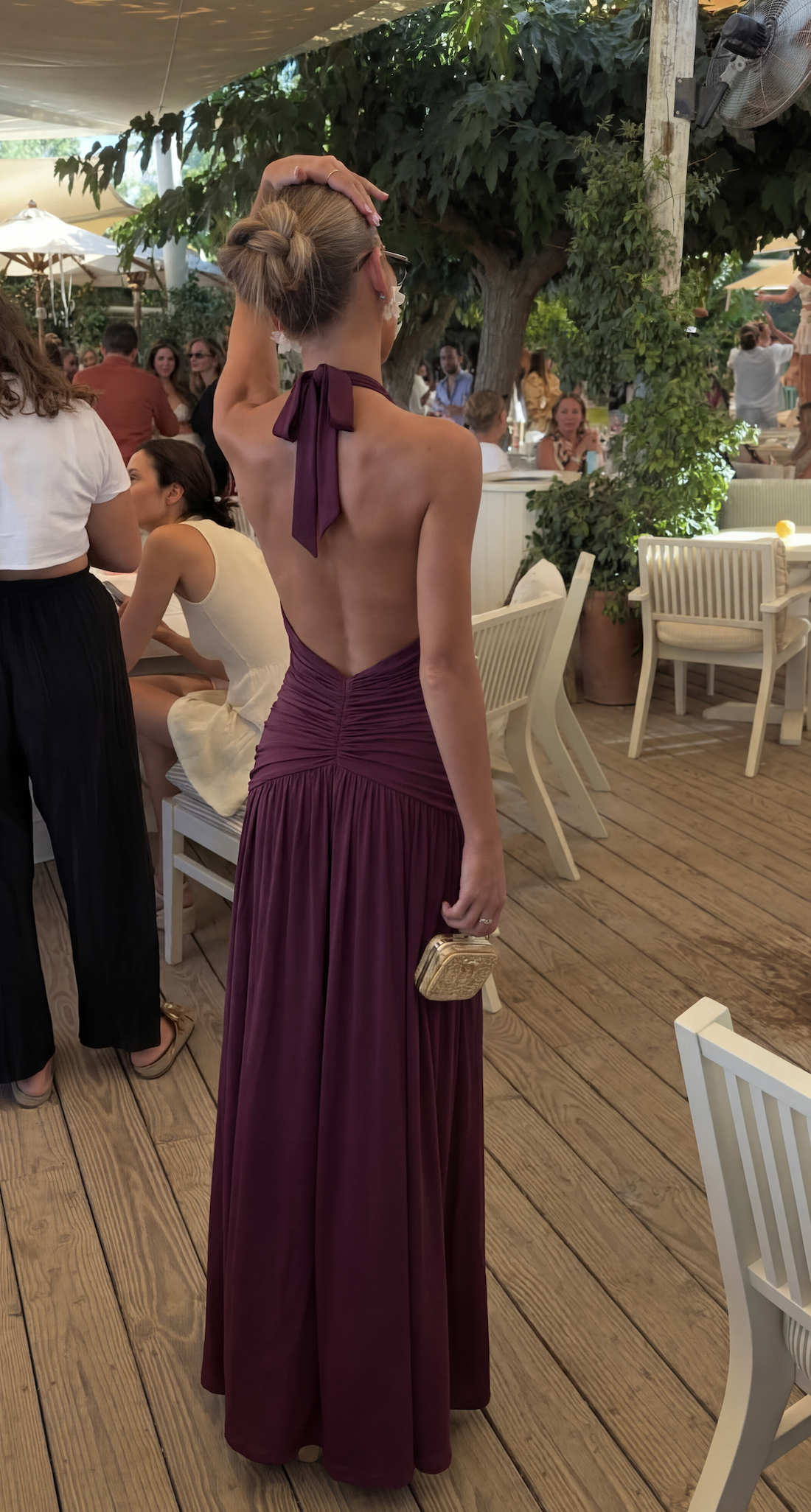 Editha - Women's Maxi Dress with Halter Neck - photo 8