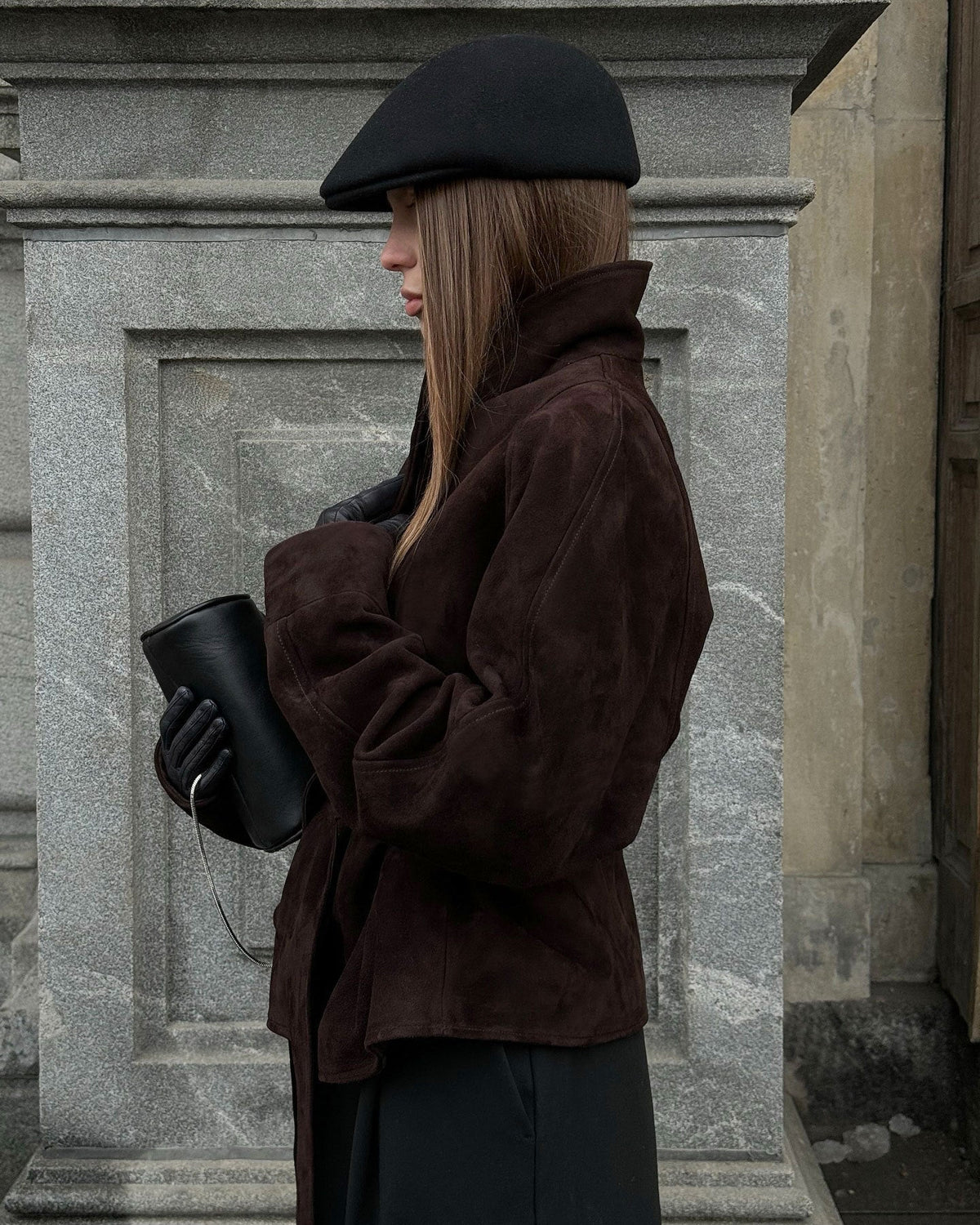 Elara - Women's Trench Coat with Button Front and Tie Belt - photo 10