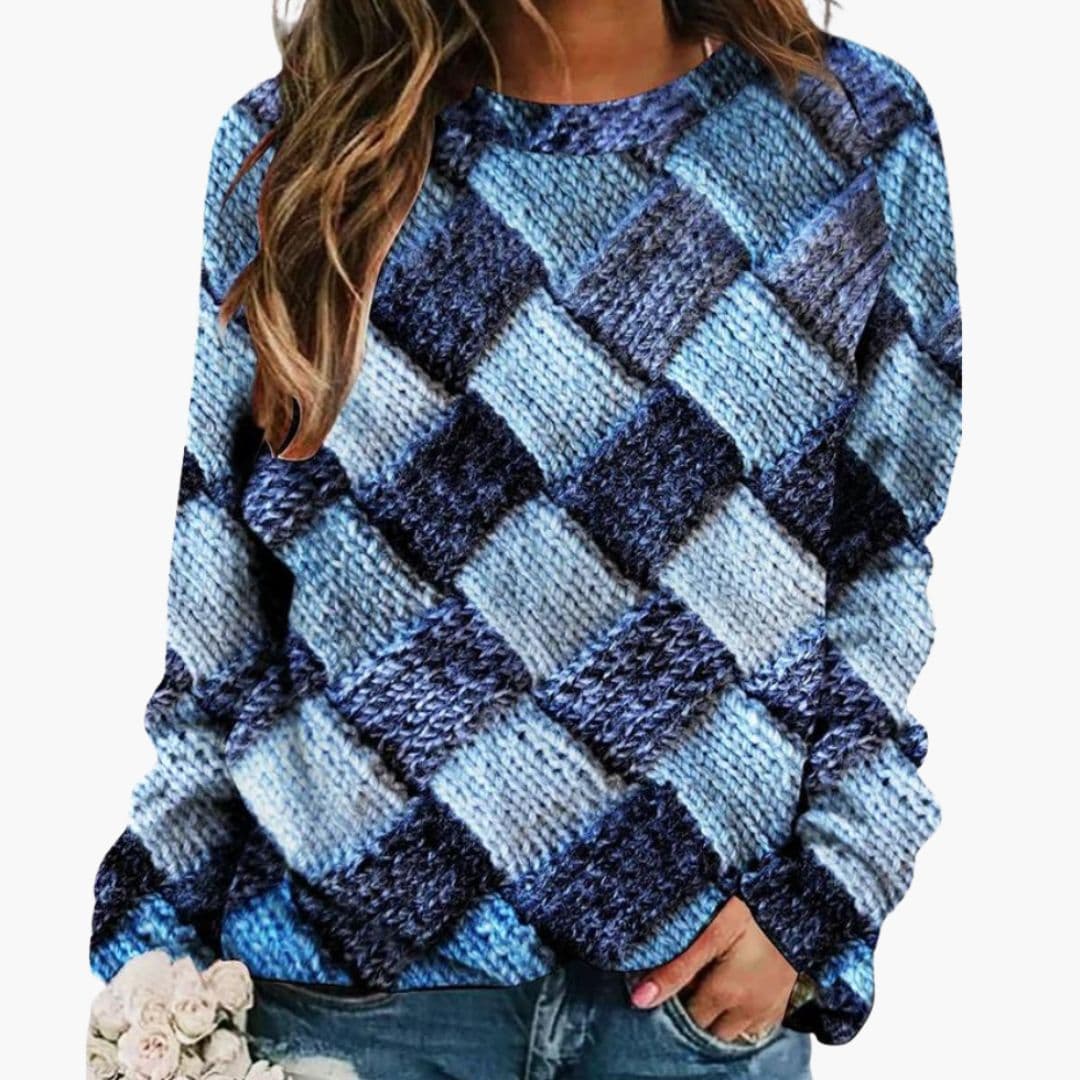 Elsa - Women's Knitted Jumper with Long Sleeves - photo 1