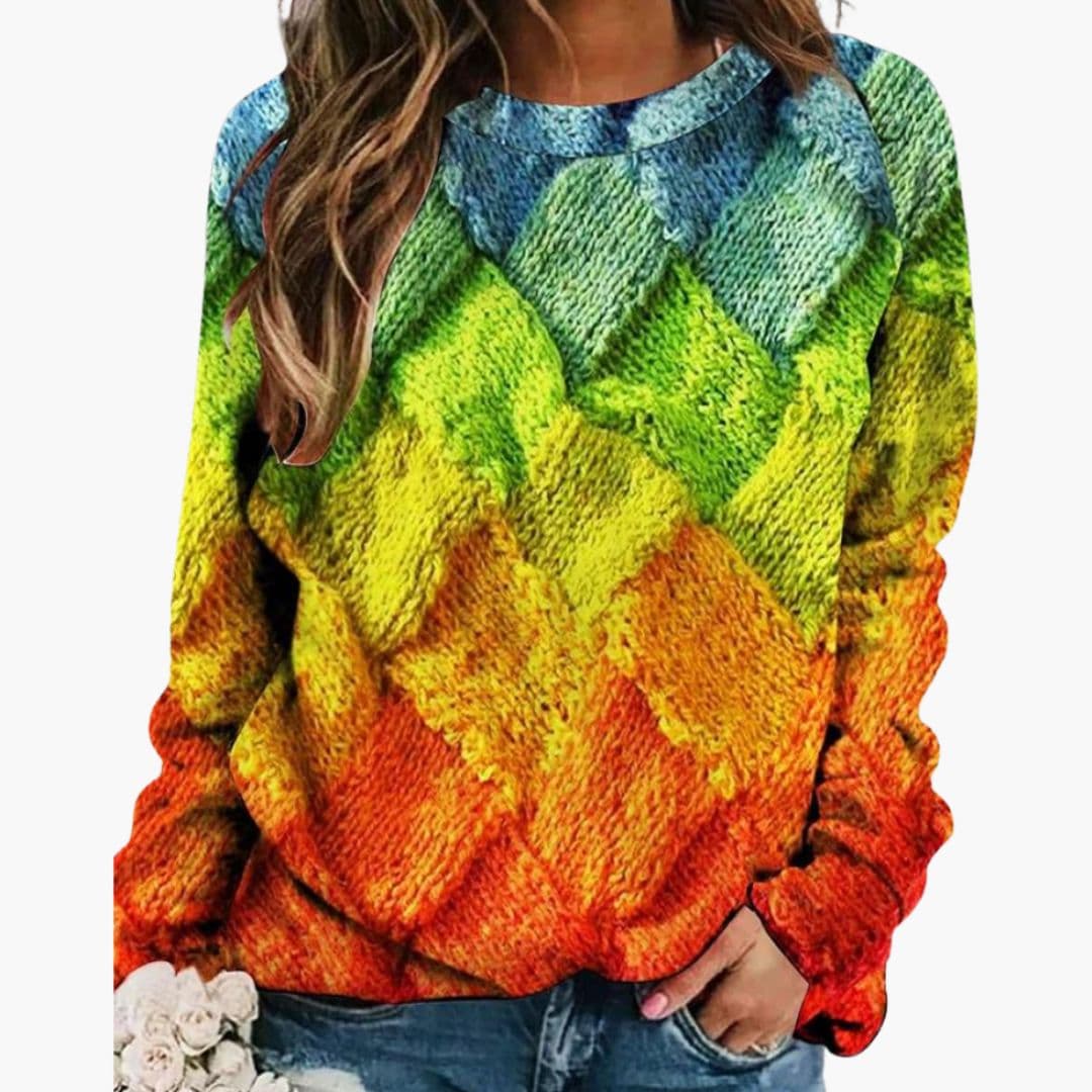 Elsa - Women's Knitted Jumper with Long Sleeves - photo 2