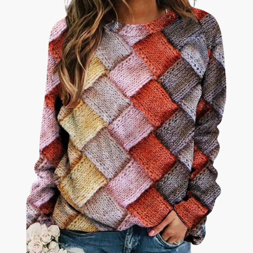 Elsa - Women's Knitted Jumper with Long Sleeves - photo 4