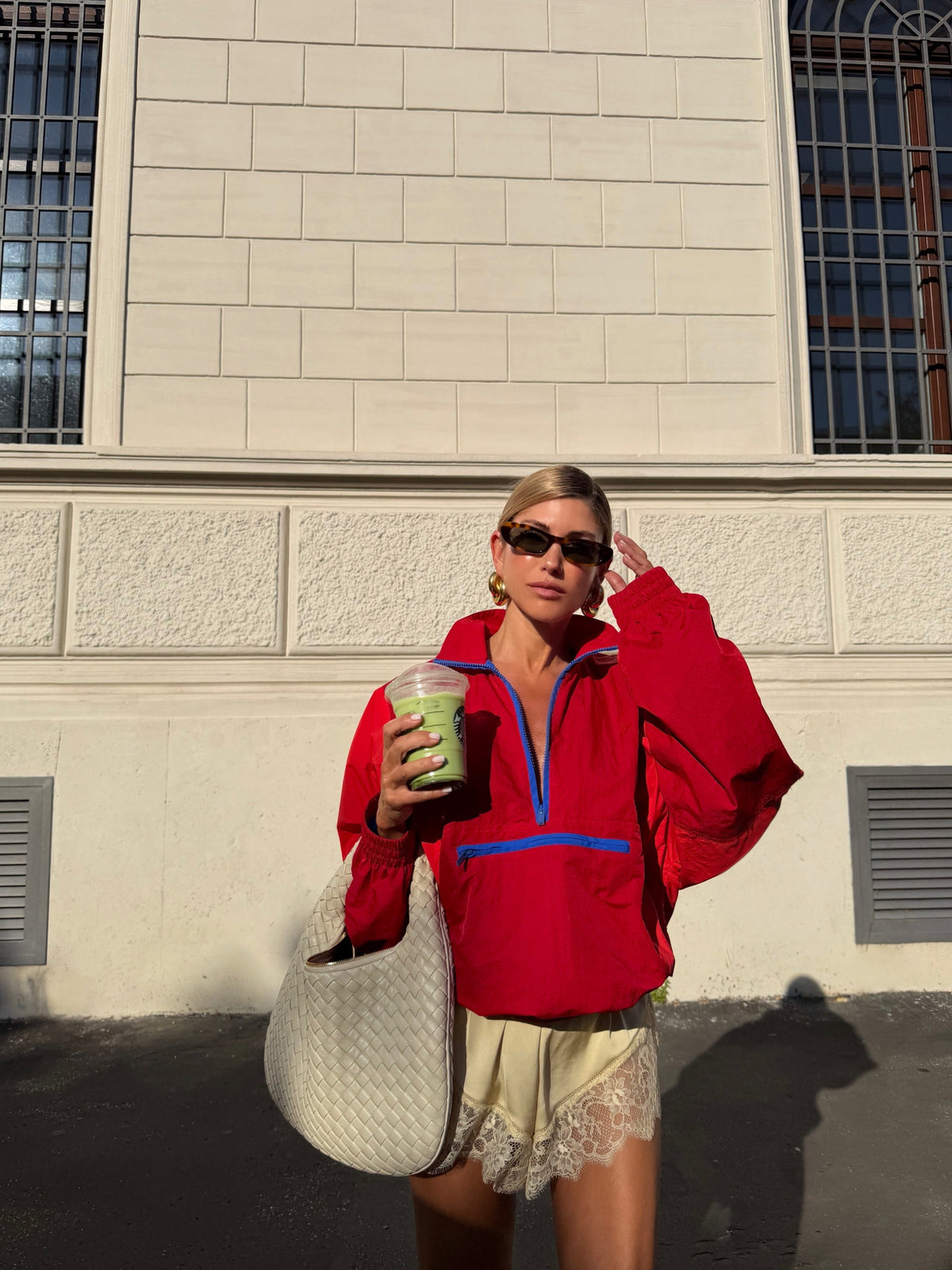 Enid - Women's Windbreaker with Colour Block and Hood - photo 2