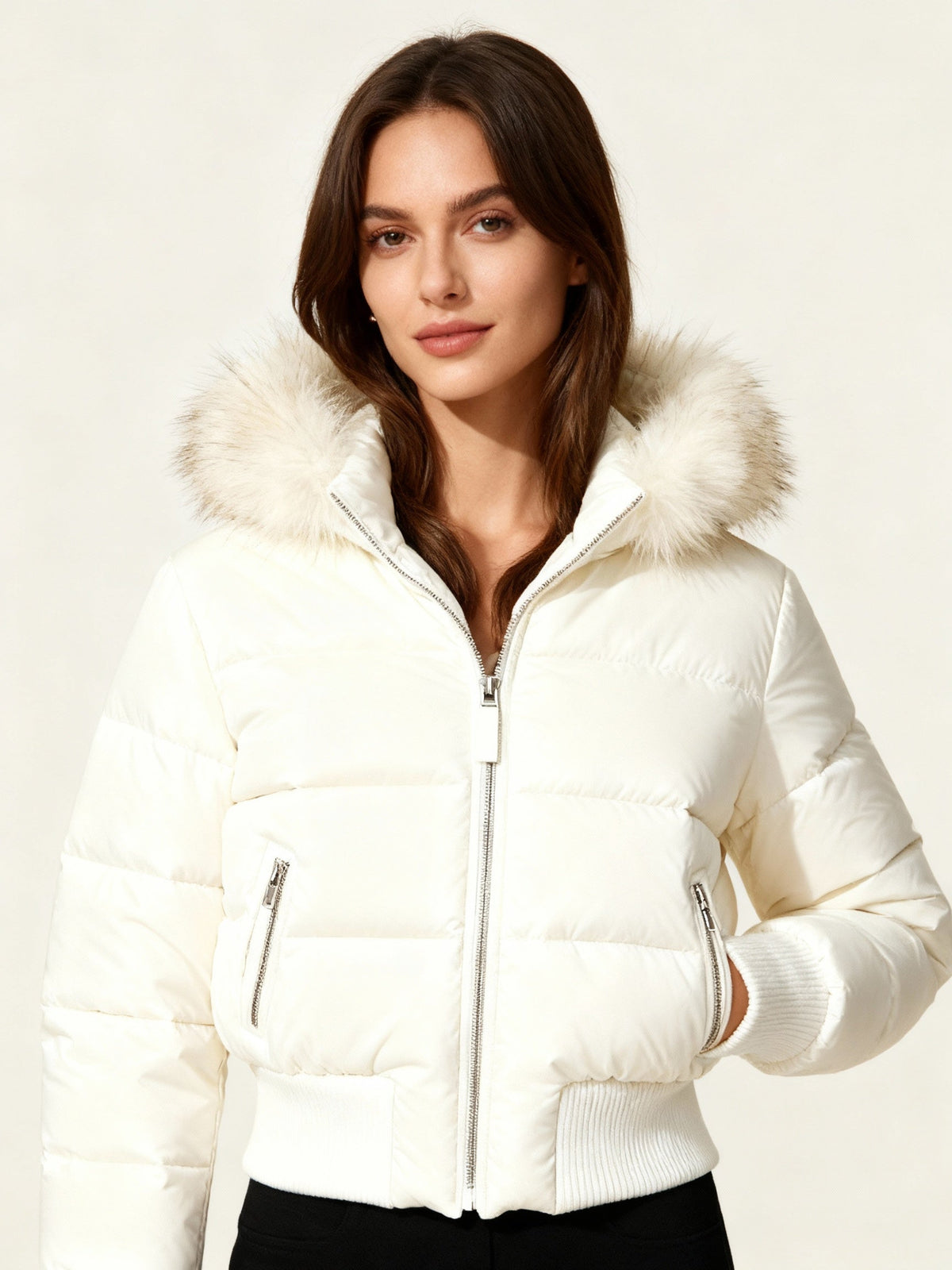 Glenys - Women's Quilted Jacket with Hood - photo 2