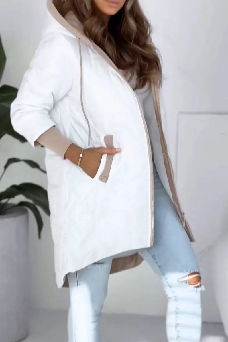 Inigo-Rose - Women's Coat with Zip Front and Hood - photo 8