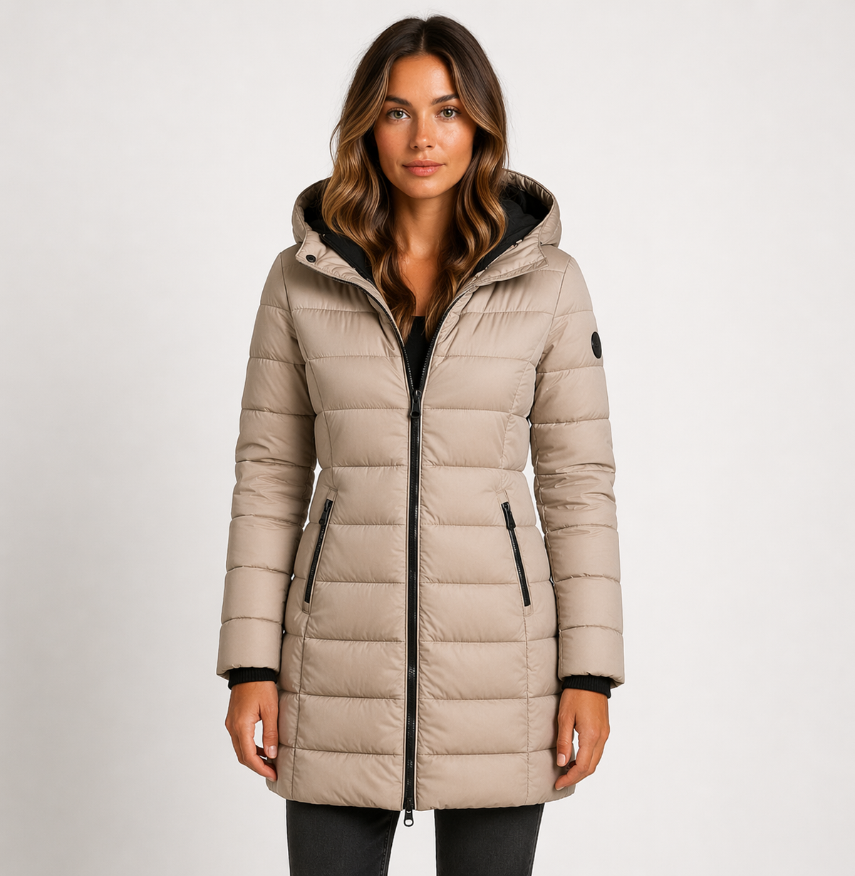 Jennifer - Women's Longline Puffer Jacket with Hood - photo 3