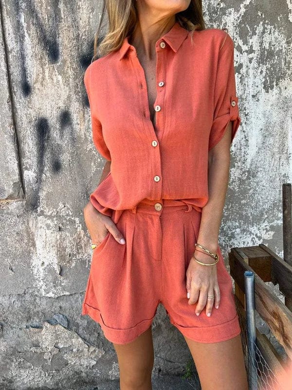 Karenza - Women's Two-Piece Set with Button Front and Shirt - photo 16