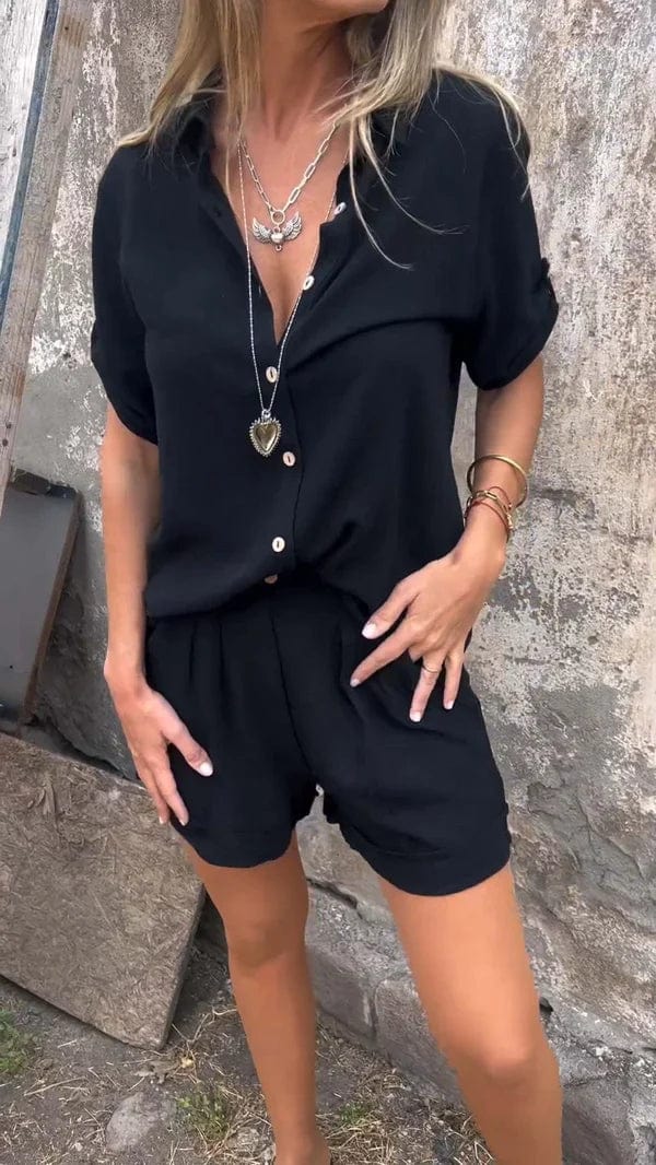 Karenza - Women's Two-Piece Set with Button Front and Shirt - photo 3
