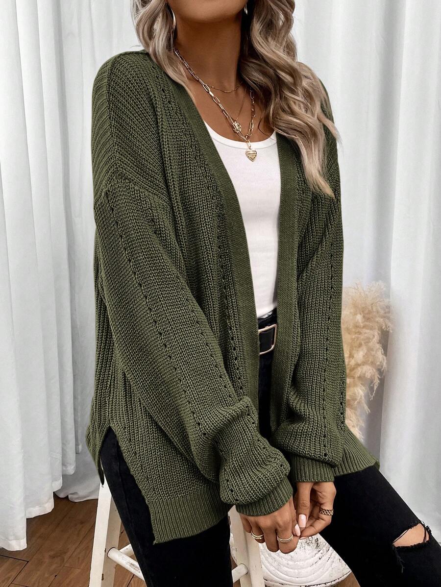 Kate - Women's Relaxed Cardigan with a Knitted Finish - photo 7