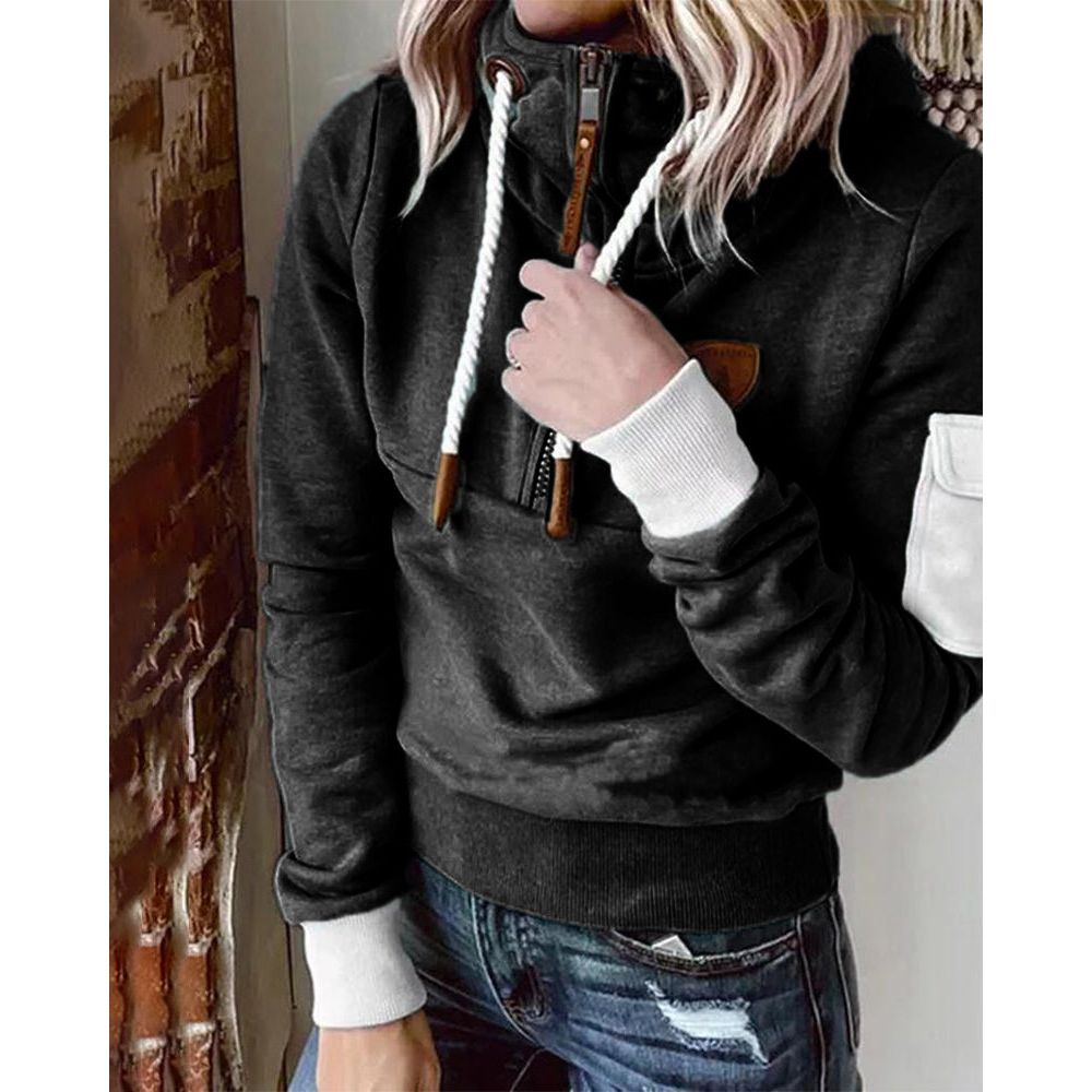 Lottie - Women's Soft Casual Sweatshirt Drawstring Hood - photo 9