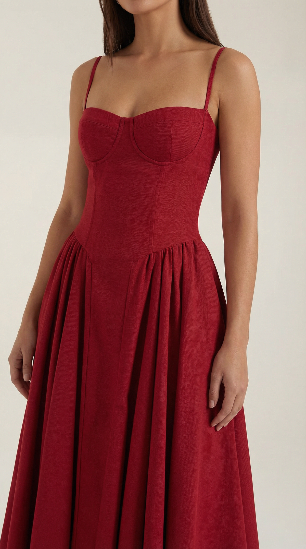 Marielle - Women's Floral Corset Wedding Guest Midi Dress - photo 23