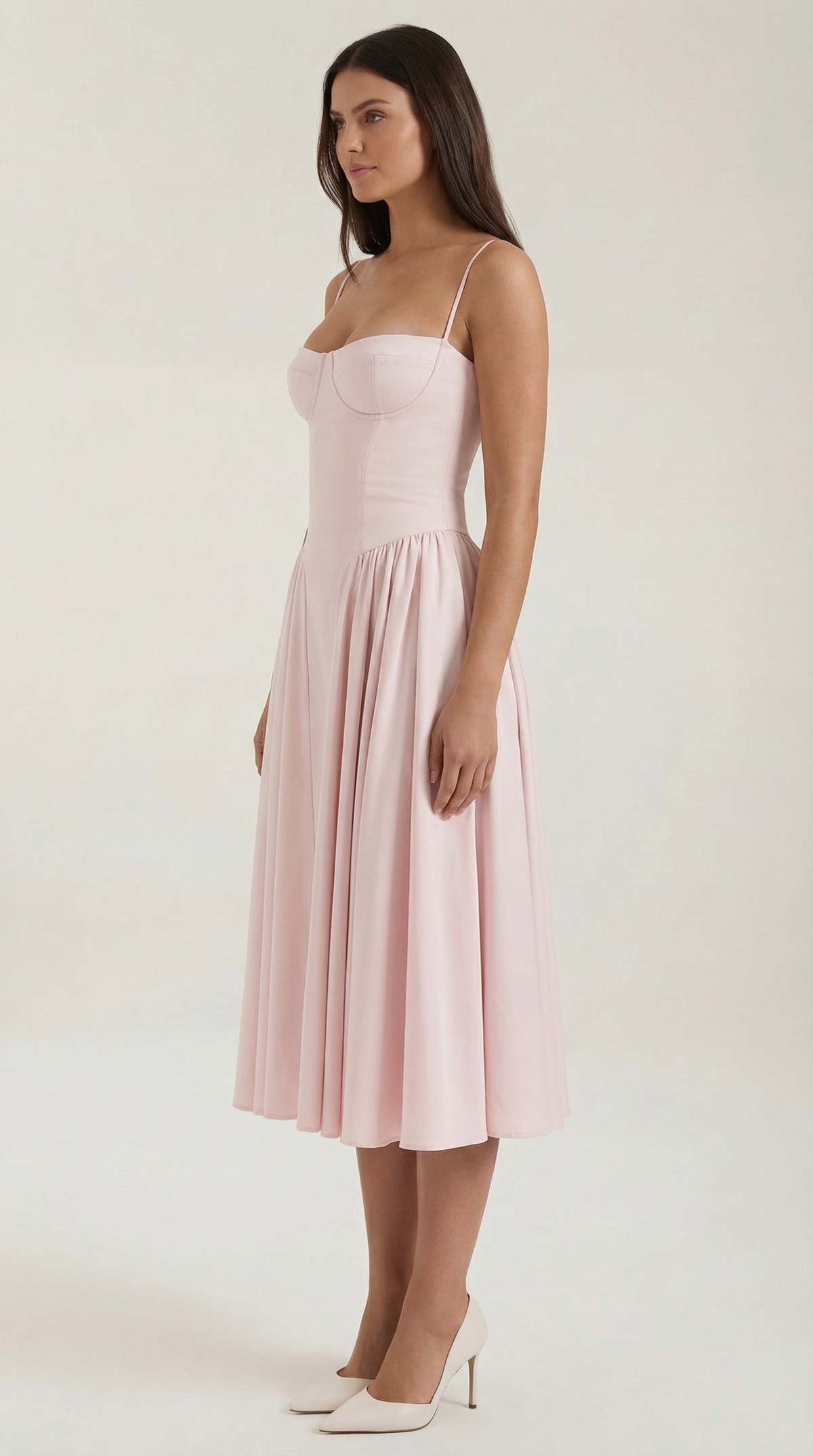 Marielle - Women's Floral Corset Wedding Guest Midi Dress - photo 27