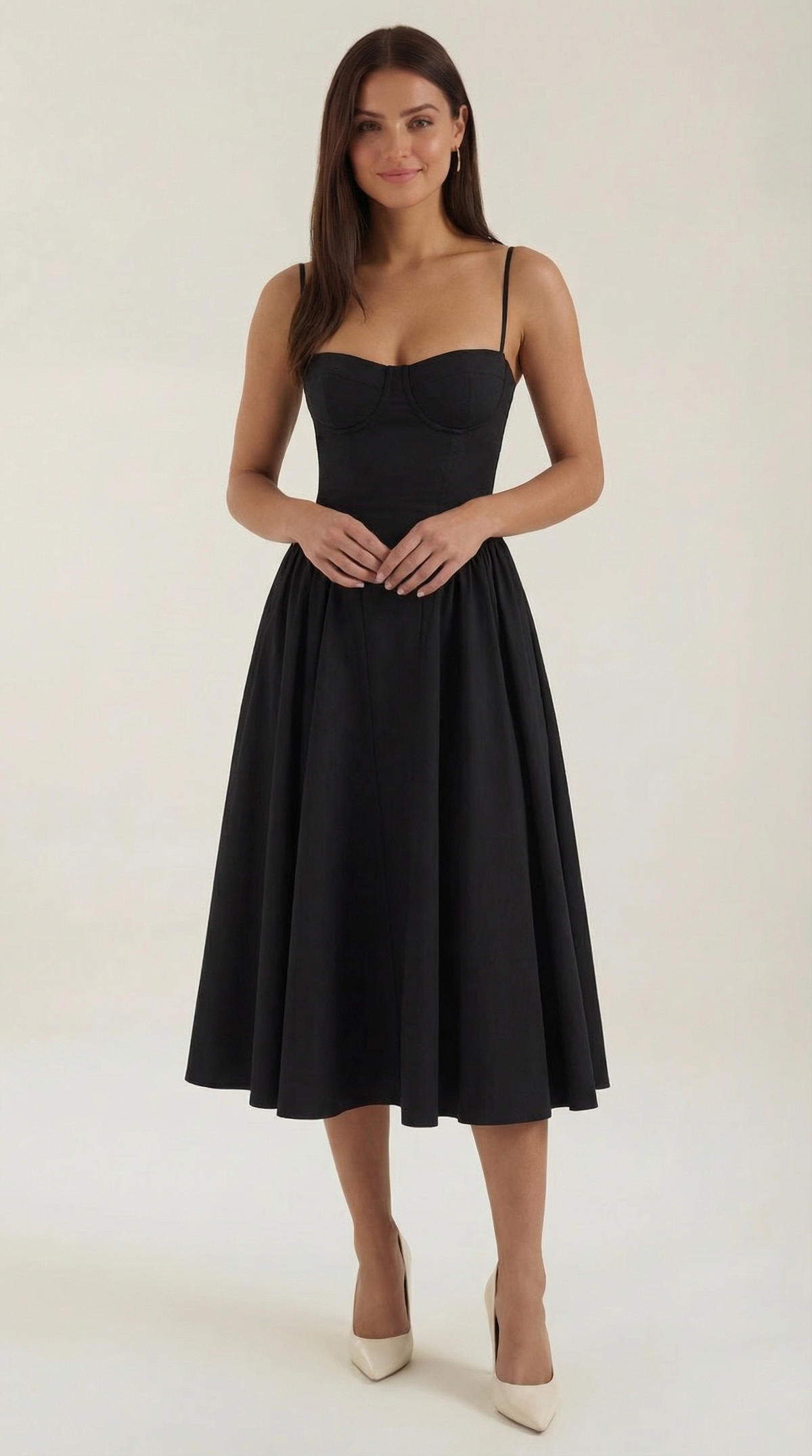 Marielle - Women's Floral Corset Wedding Guest Midi Dress - photo 6